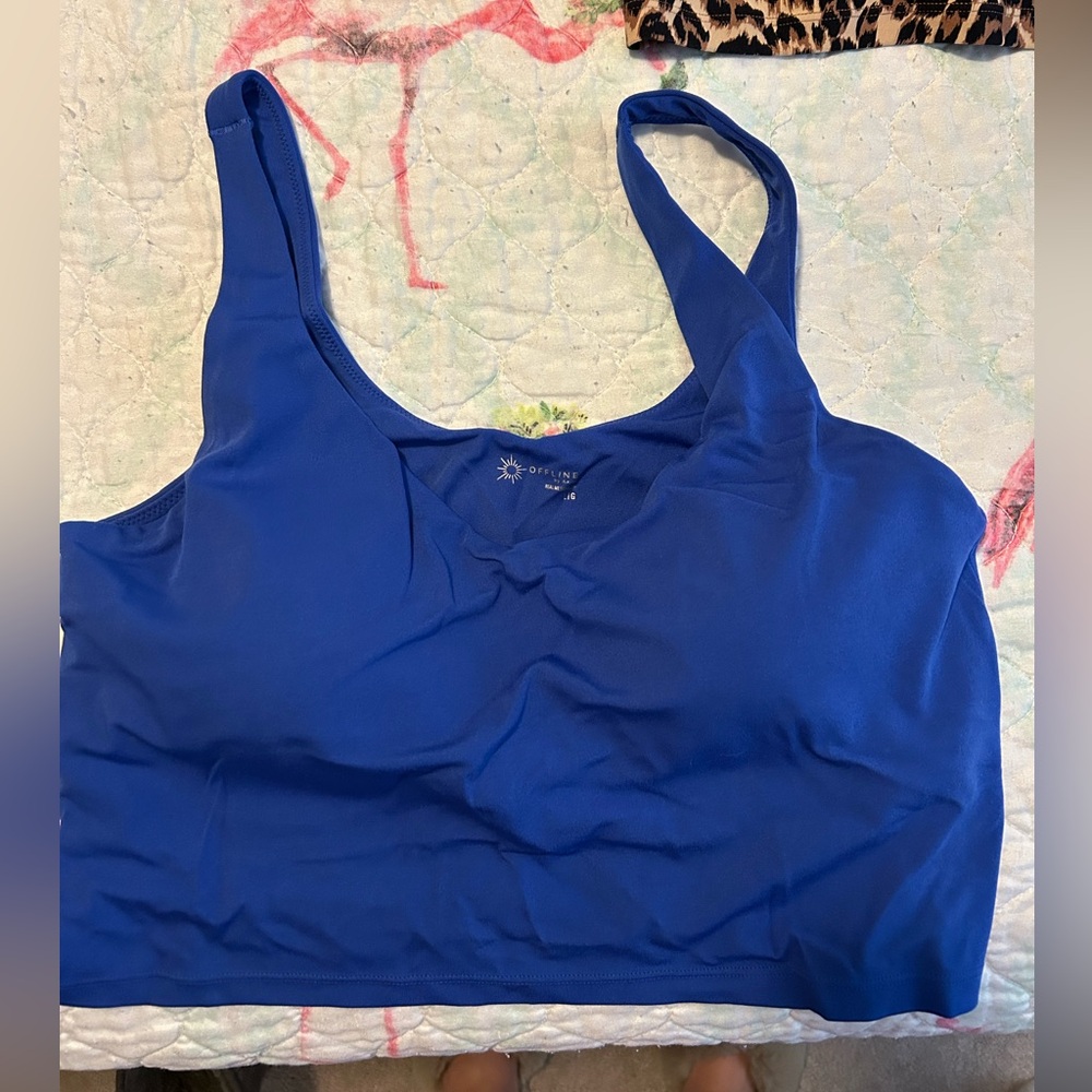 3 OFFLINE By Aerie Real Me Low Key Longline Sports Bras - Picture 3 of 4